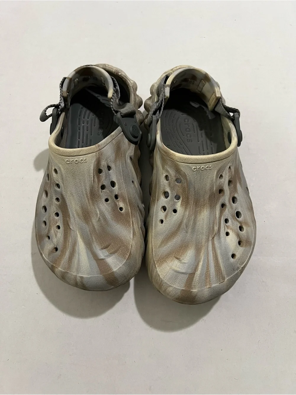 Crocs Clogs Variety- Echo Marbled, Realtree Edge Size 4